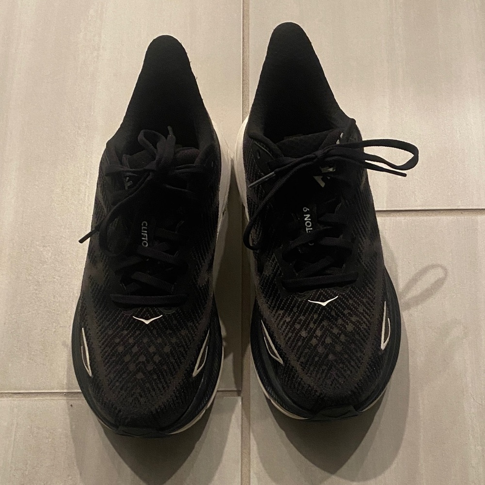 Hoka Black and White Women's Sneakers